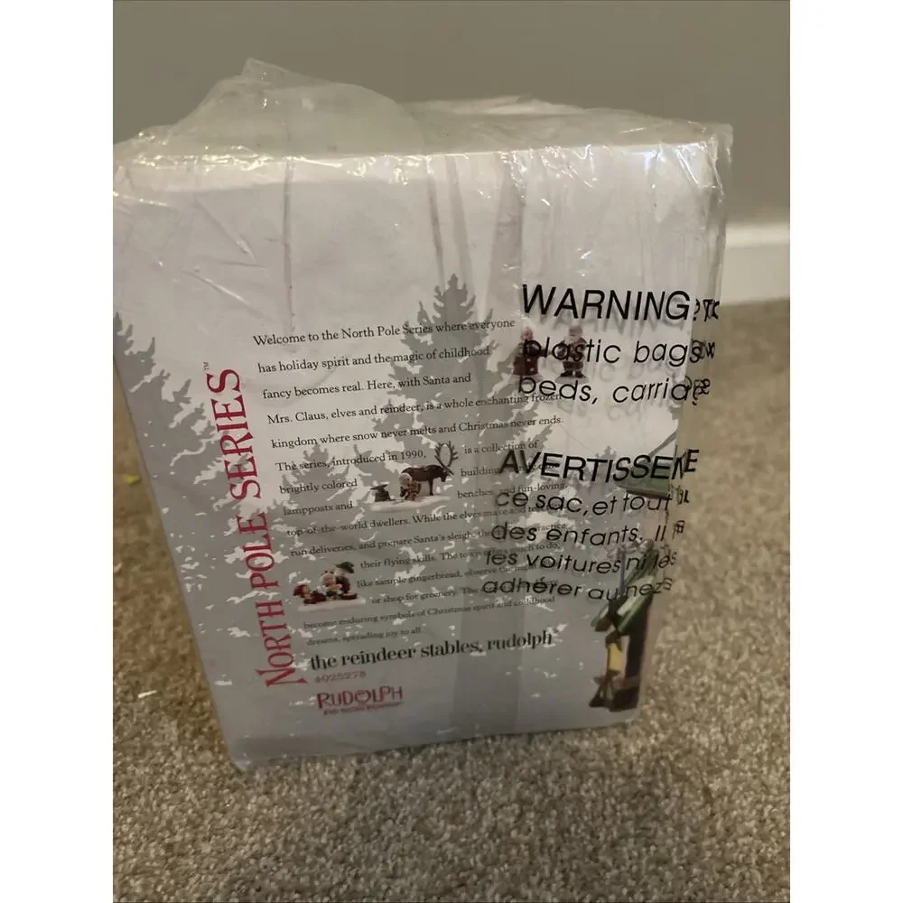 Dept. 56 North Pole Series Reindeer Stables Rudolph